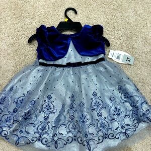 Girls 3T BRAND NEW Formal Blue Winter Dress